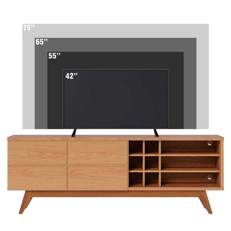RACK DI PORETTI DESIGN NORONHA 2P CAFÉ 75" - 4
