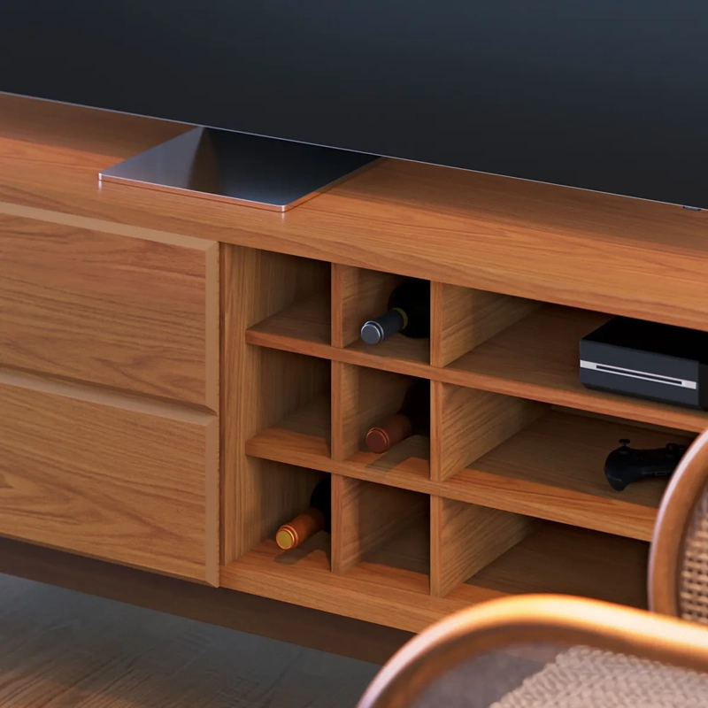 RACK DI PORETTI DESIGN NORONHA 2P CAFÉ 75" - 6