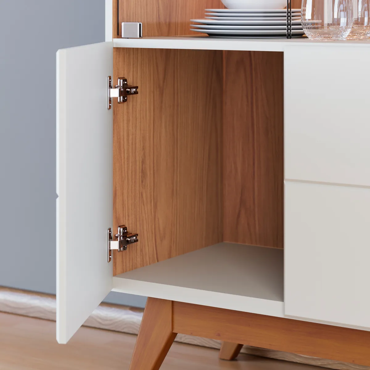 VITRINA DI PORETTI DESIGN NORONHA 4 PUERTAS BLANCO - 3