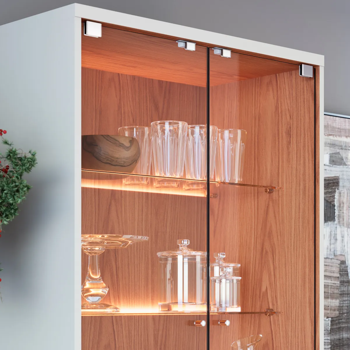 VITRINA DI PORETTI DESIGN NORONHA 4 PUERTAS BLANCO - 4