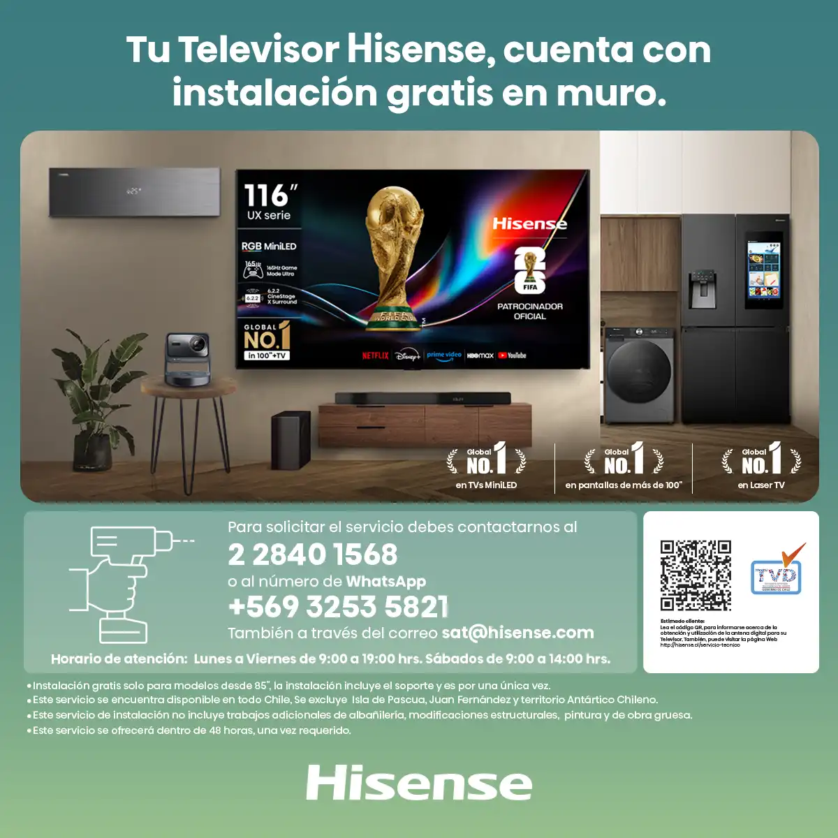 SMART TV HISENSE LED 4K UHD 75” 75A6NV - 11
