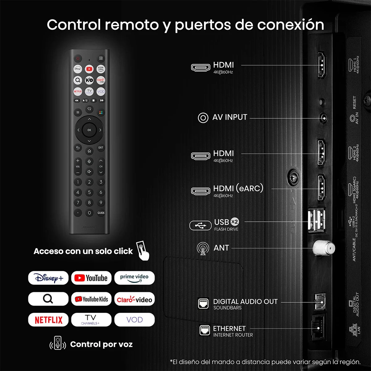 SMART TV HISENSE LED 4K UHD 75” 75A6NV - 7