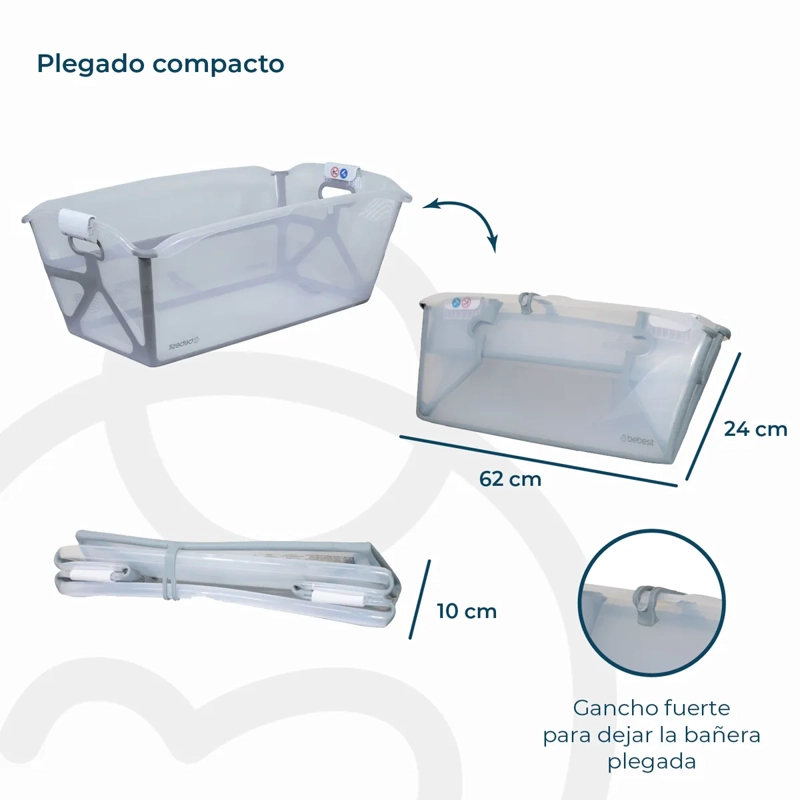 PACK BEBESIT BLANCO BAÑERA FLEXI PLEGABLE - 6