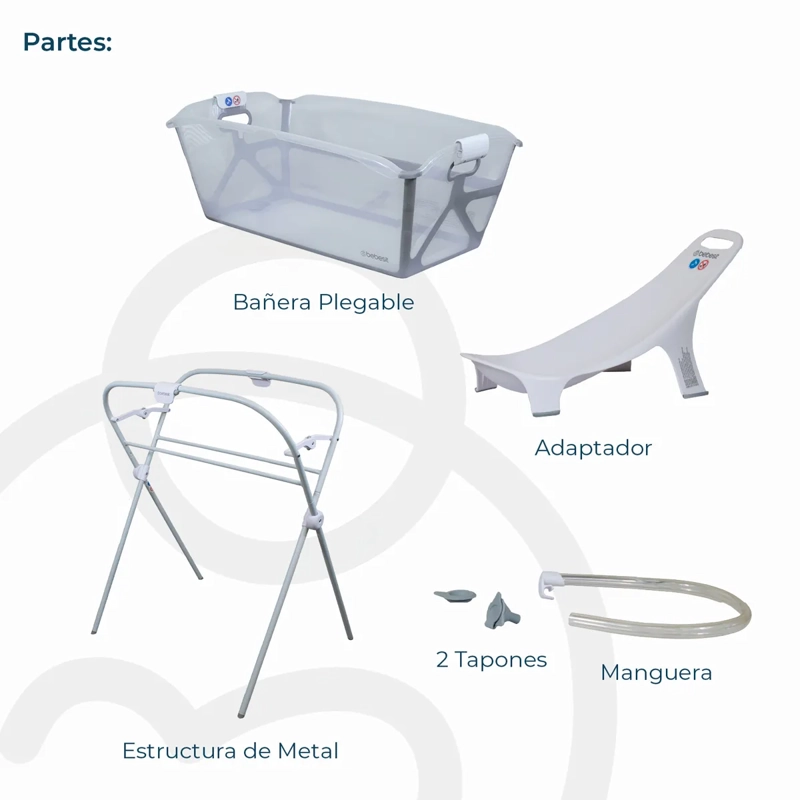 PACK BEBESIT BLANCO BAÑERA FLEXI PLEGABLE - 7