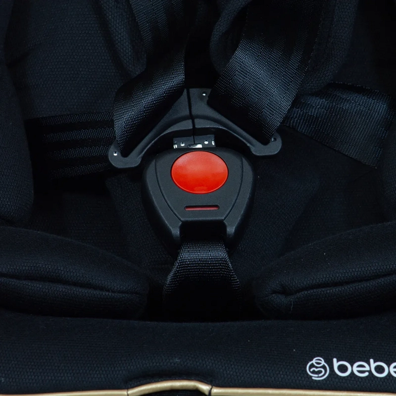 SILLA DE AUTO BEBE CONVERTIBLE SUPRA 360 ISOFIX NEGRA DORADA - 11