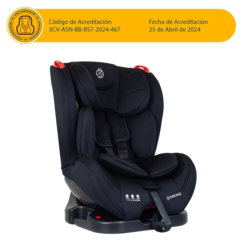 SILLA DE AUTO BEBE CONVERTIBLE ARA NEXT NEGRO BEBESIT - 3