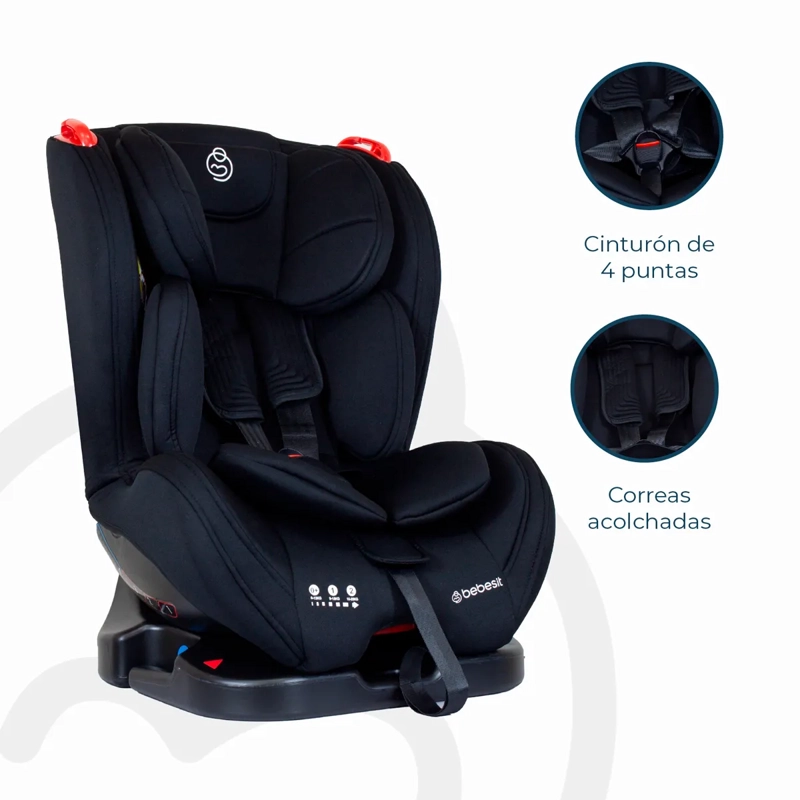 SILLA DE AUTO BEBE CONVERTIBLE ARA NEXT NEGRO BEBESIT - 5