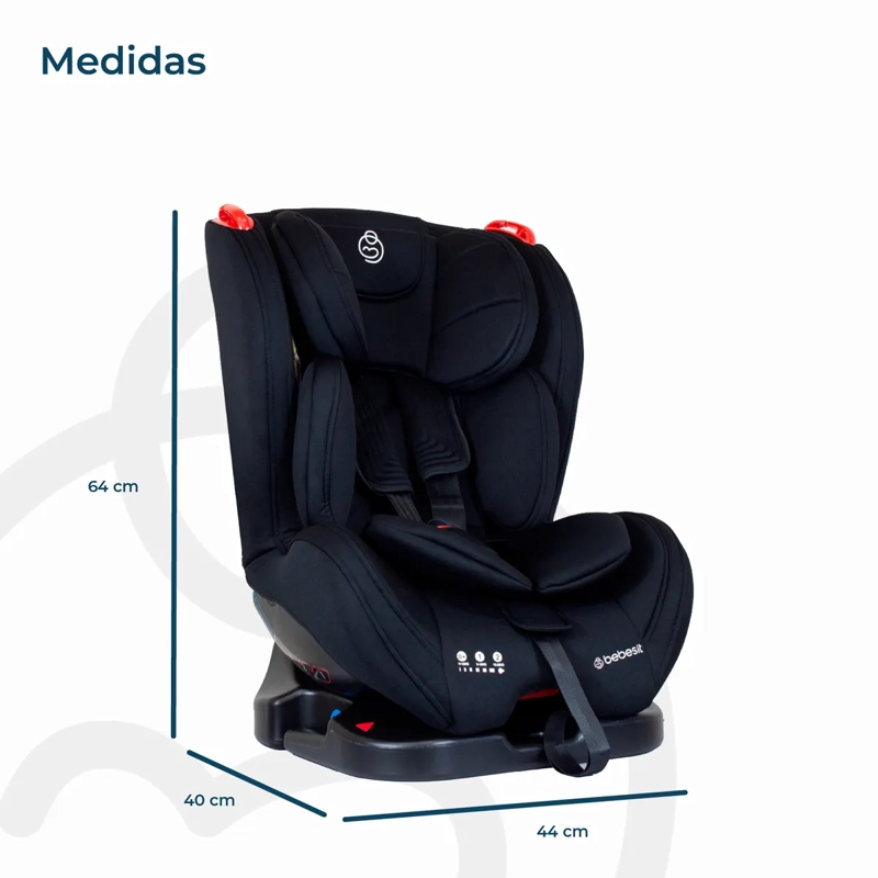 SILLA DE AUTO BEBE CONVERTIBLE ARA NEXT NEGRO BEBESIT - 7