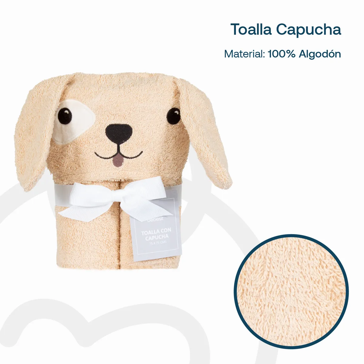 TOALLA CAPUCHA BEBESIT PERRO - 5