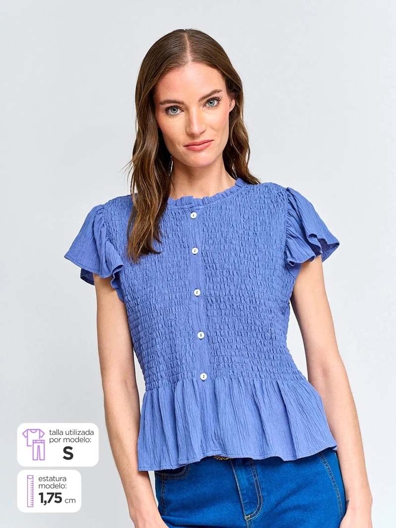 BLUSA MUJER REGATTA MANGA CORTA PANAL - 1