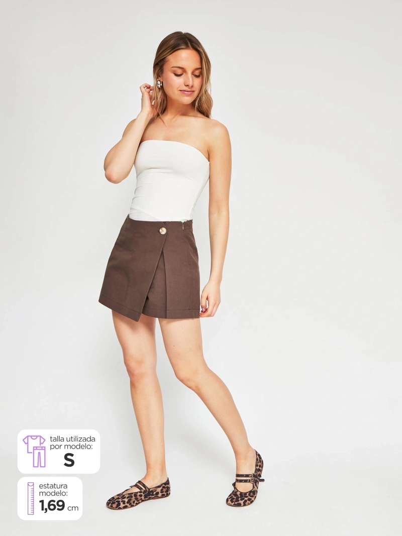 FALDA SHORT MUJER INDEX LINO