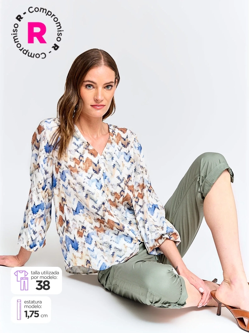 PANTALÓN MUJER AZIZ ALGODÓN CAPRI
