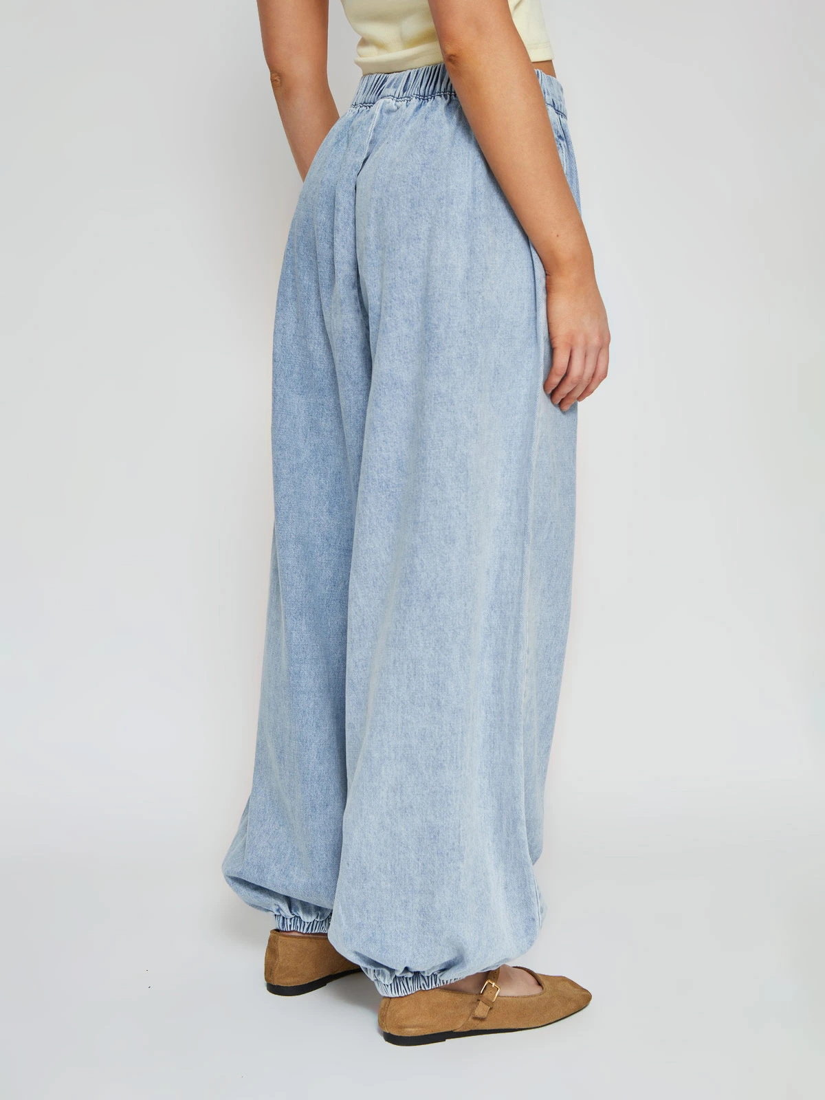JEANS MUJER INDEX ALGODÓN BOMBACHO AMARRA - 3
