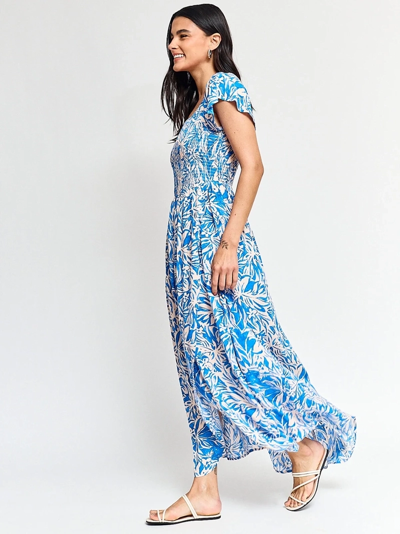 VESTIDO MUJER REGATTA LARGO ESCOTE PANAL VUELOS - 2