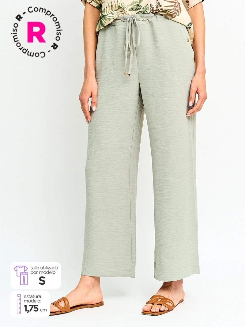 PANTALÓN MUJER CACHAREL FLUIDO - 1