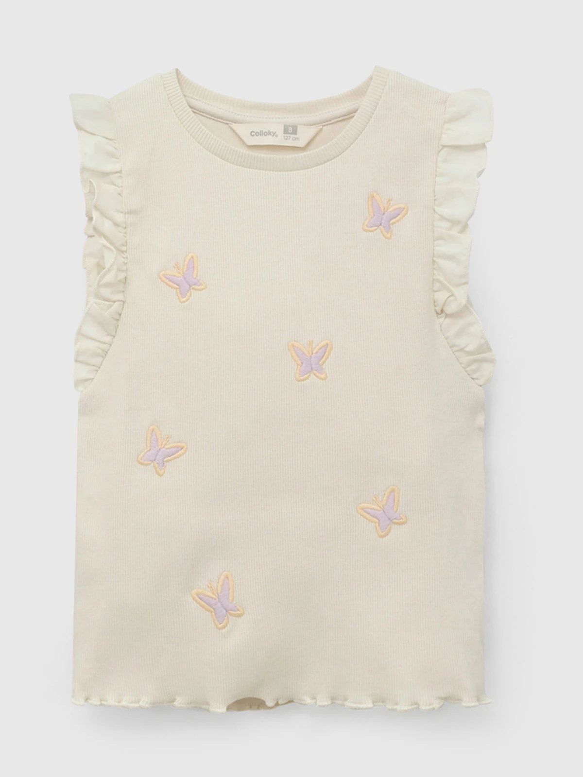 POLERA SIN MANGAS NIÑA COLLOKY BRODERIE - 1