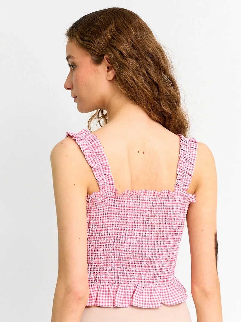BLUSA MUJER INDEX SIN MANGAS PANAL FLORES - 2