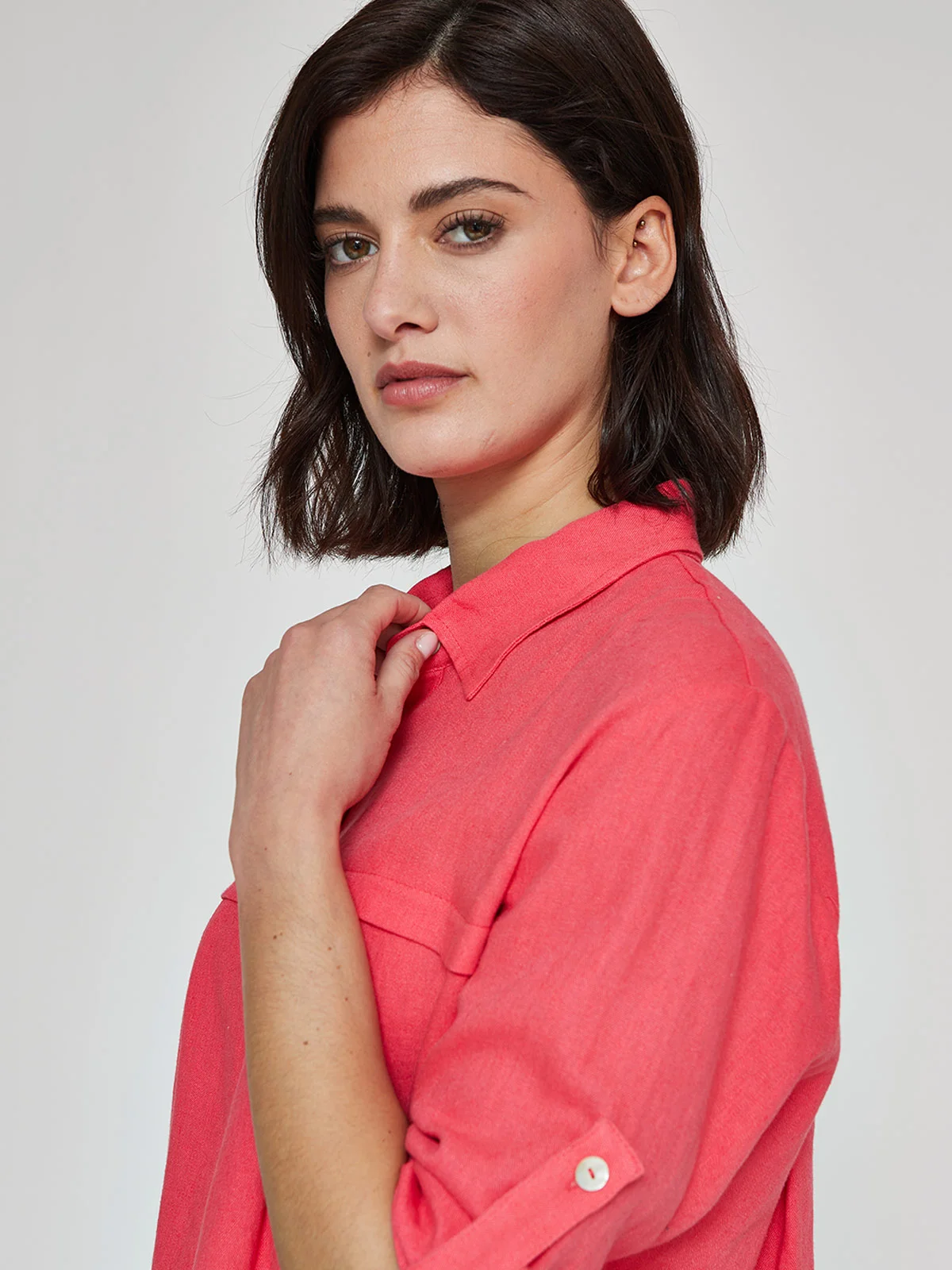 BLUSA MUJER REGATTA LINO MANGA 3/4 - 3