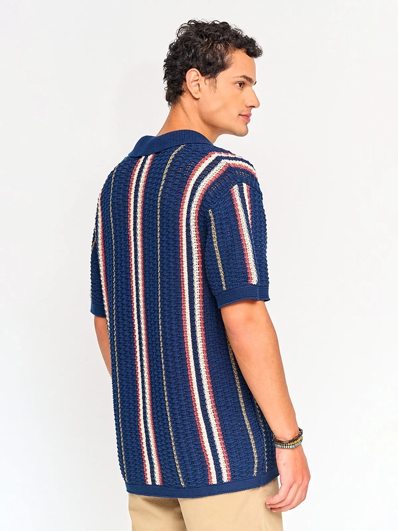 CAMISA HOMBRE AEROPOSTALE ALGODÓN MANGA CORTA TEJIDA - 2