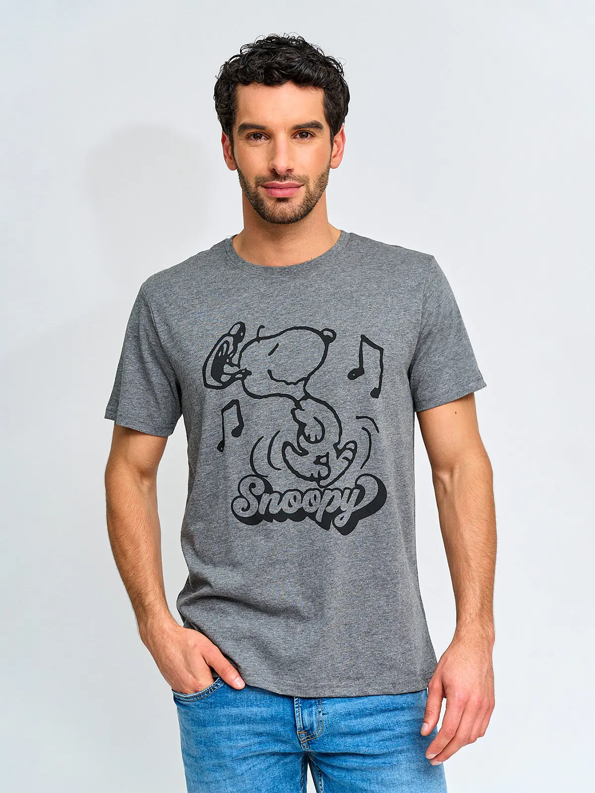 POLERA HOMBRE KENNETH STEVENS ALGODÓN SNOOPY - 1