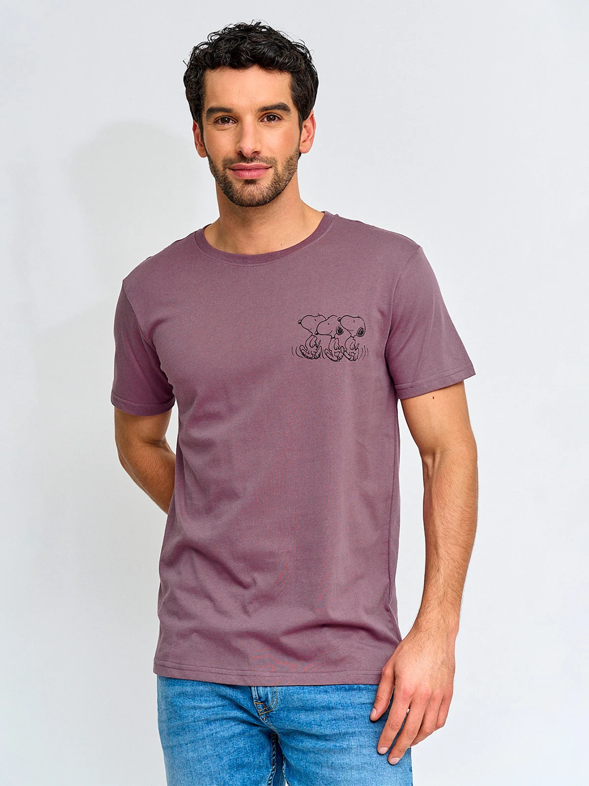 POLERA HOMBRE KENNETH STEVENS ALGODÓN SNOOPY - 1