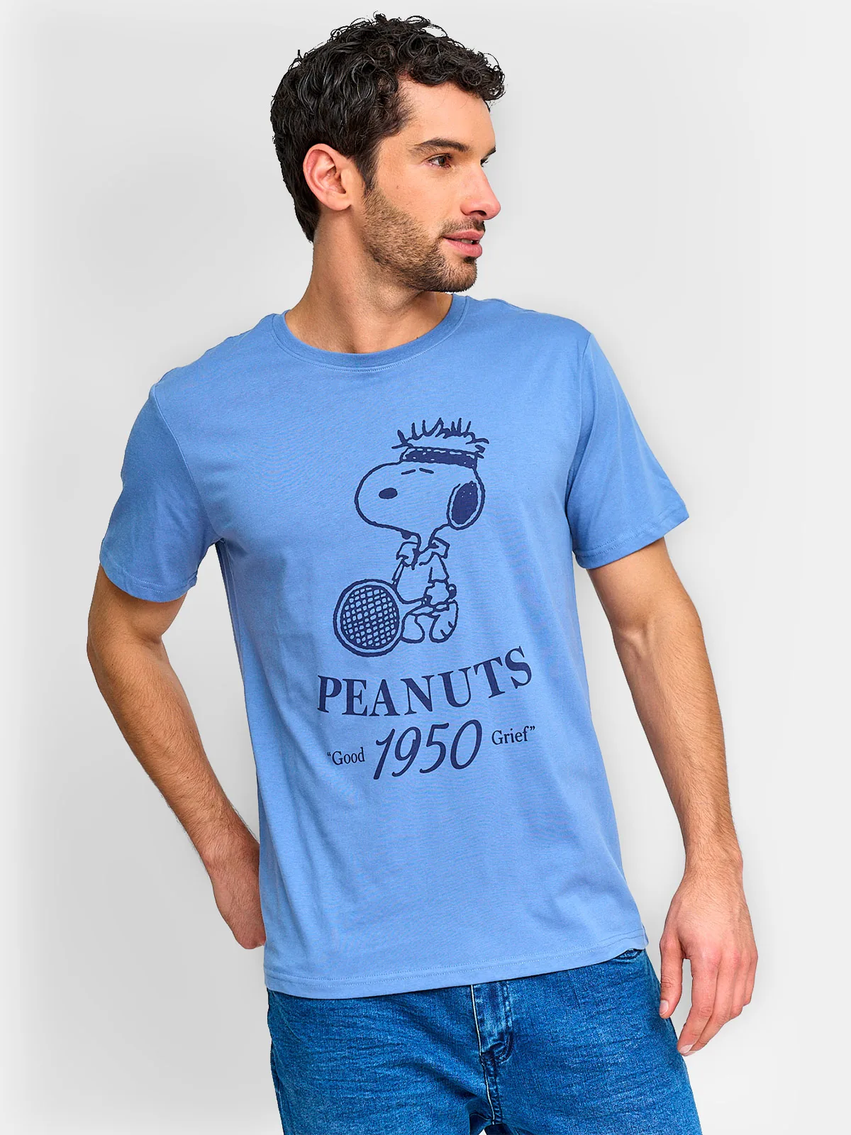 POLERA HOMBRE KENNETH STEVENS ALGODÓN SNOOPY - 1