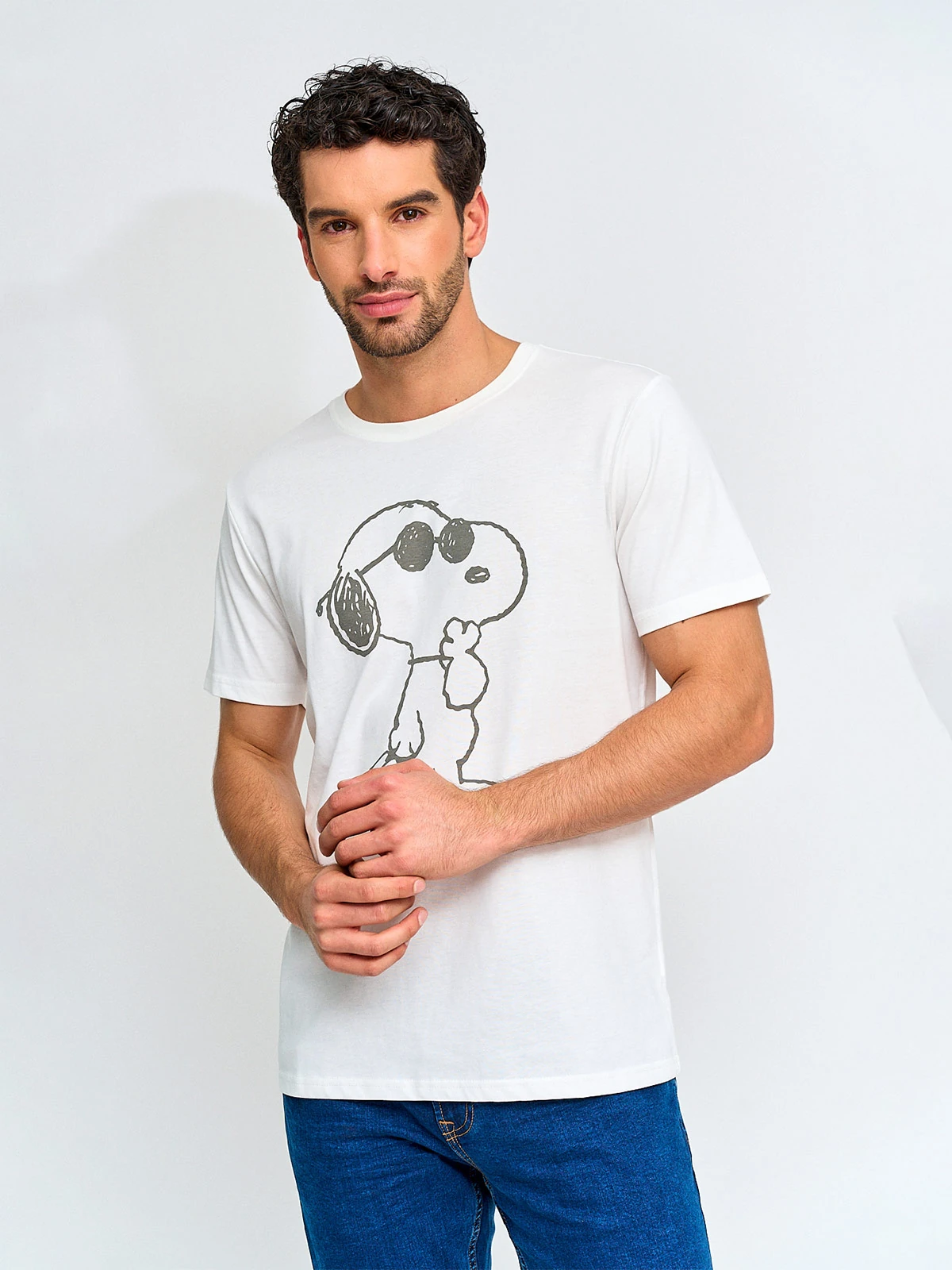 POLERA HOMBRE KENNETH STEVENS ALGODÓN SNOOPY - 1