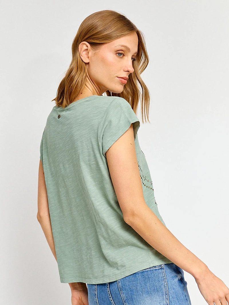 POLERA MUJER TATIENNE ALGODÓN MANGA CORTA - 2