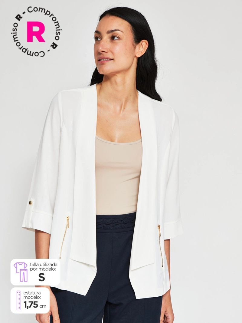CACHAREL BLAZER MUJER CACHAREL MANGA 3/4 TEXTURADO