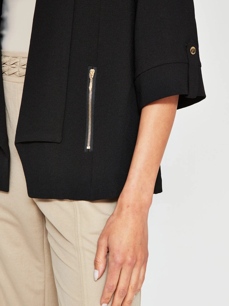 BLAZER MUJER CACHAREL MANGA 3/4 TEXTURADO - 3