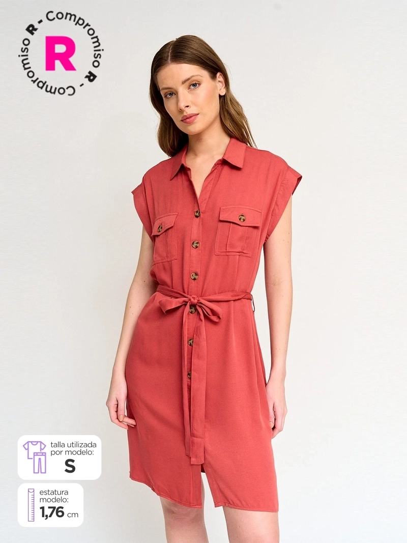 VESTIDO MUJER AZIZ CAMISERO