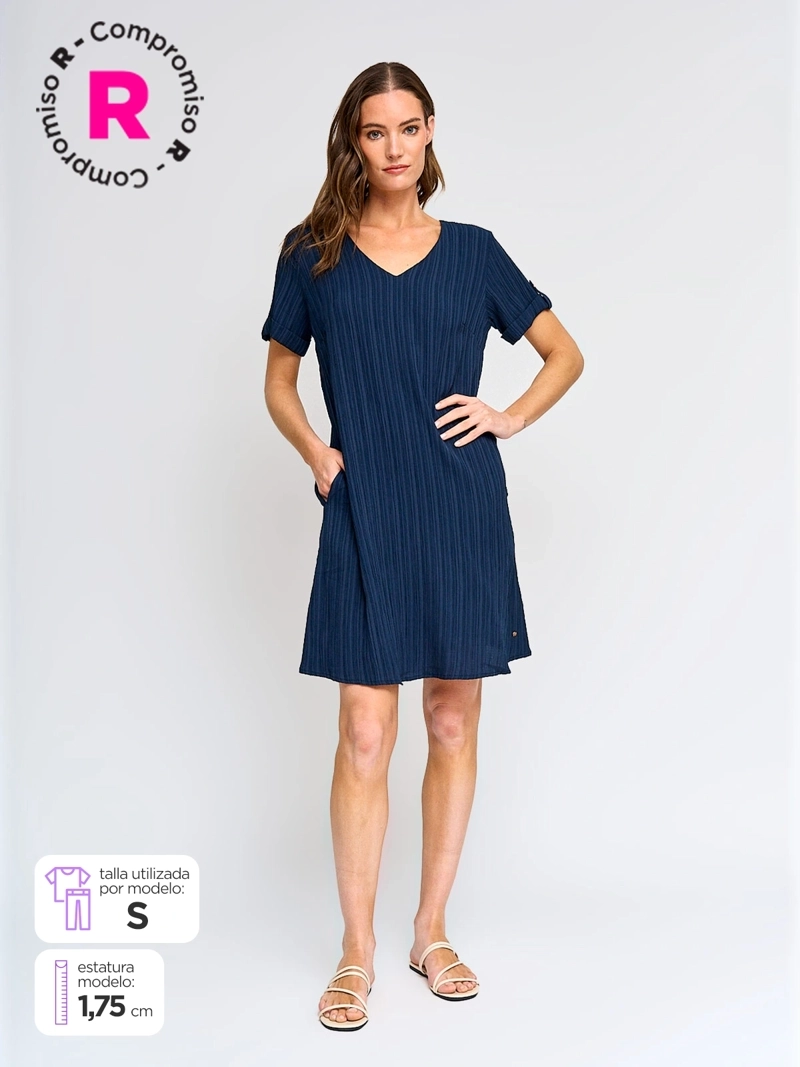 CACHAREL VESTIDO MUJER CACHAREL CORTO TEXTURA