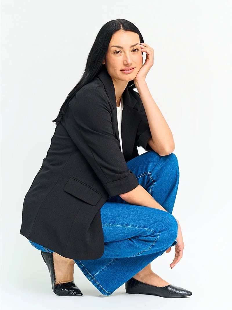 BLAZER MUJER CACHAREL TEXTURADO - 4
