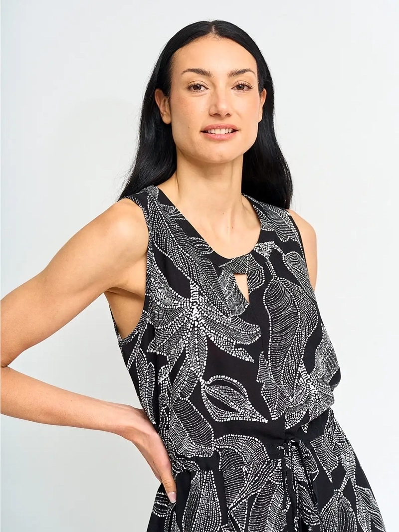 VESTIDO MUJER AZIZ LARGO ESTAMPADO - 4