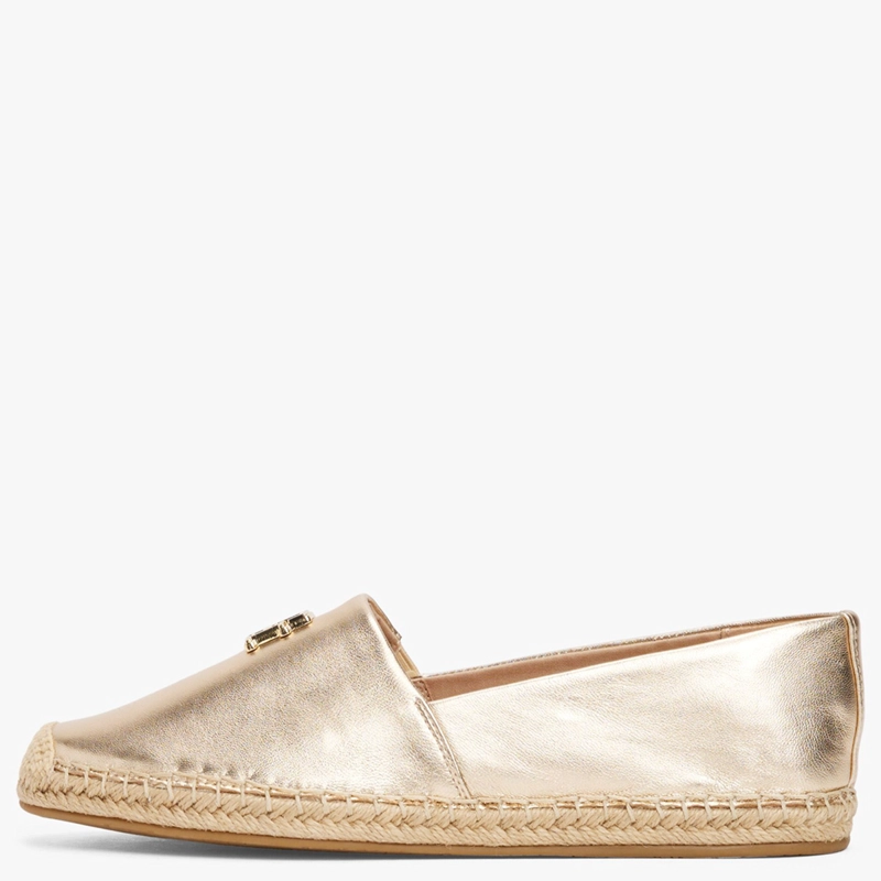 ALPARGATAS MUJER TOMMY HILFIGER CUERO DORADO FW0FW086520HS - 4