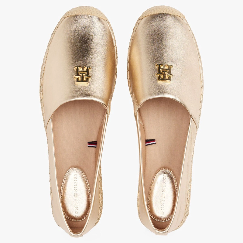 ALPARGATAS MUJER TOMMY HILFIGER CUERO DORADO FW0FW086520HS - 5