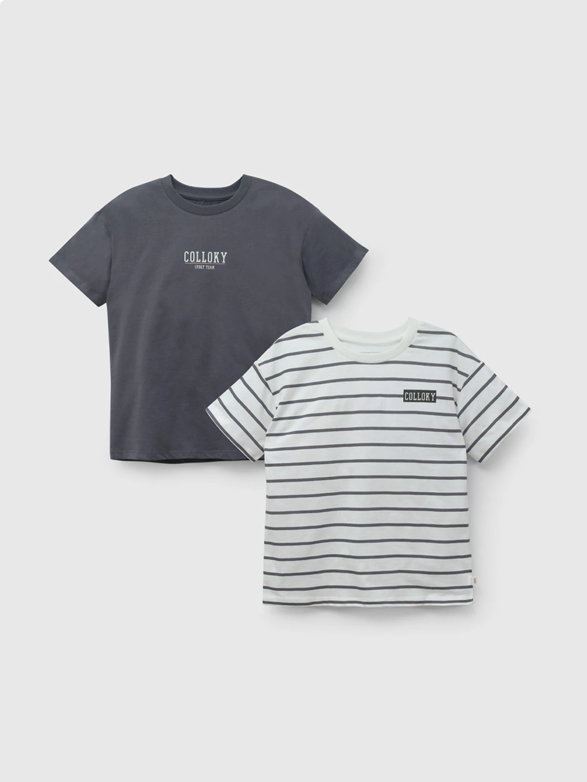 PACK X2 POLERA MANGA CORTA NIÑO COLLOKY - 1