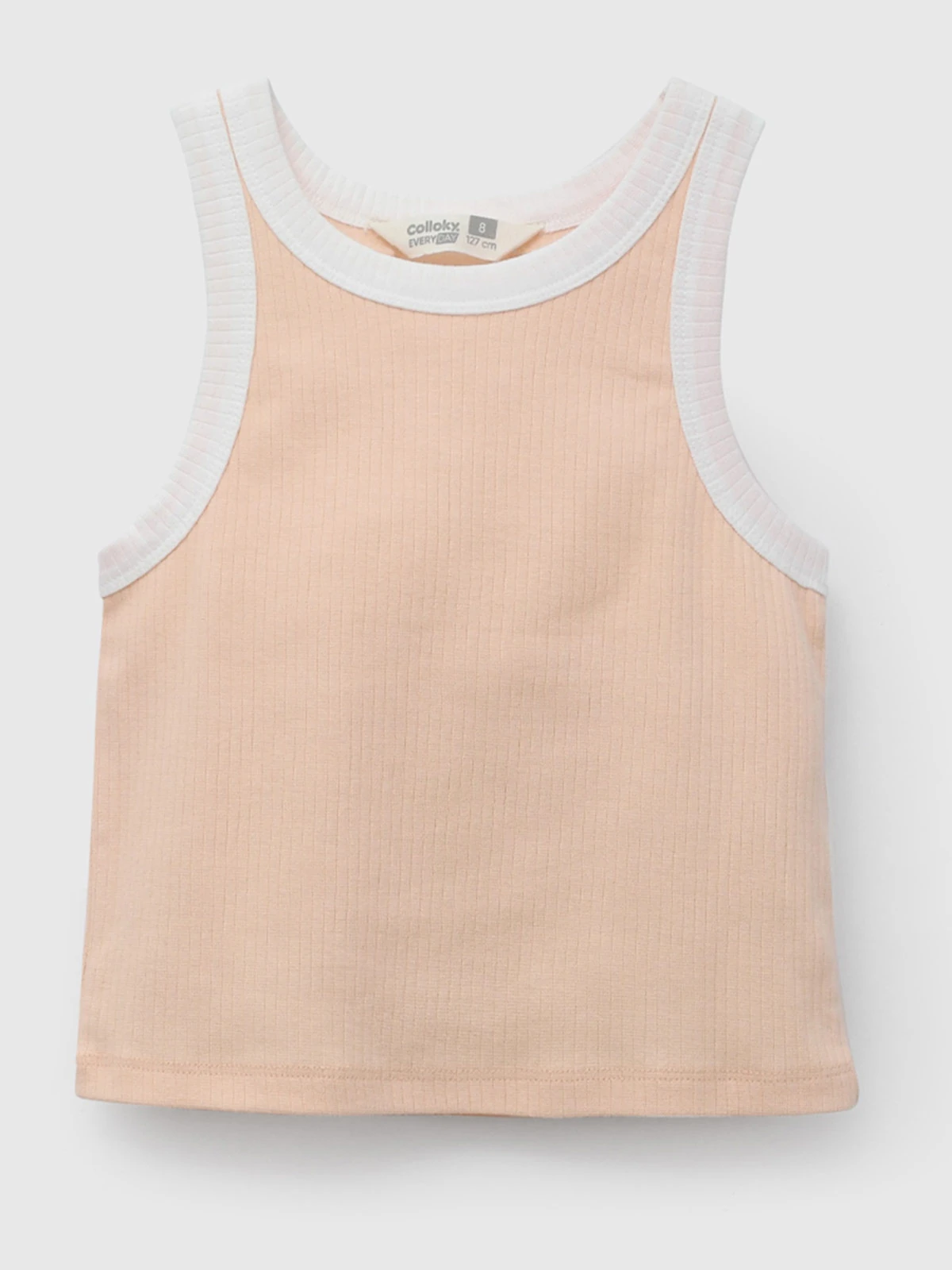 POLERA SIN MANGAS NIÑA COLLOKY RIB - 1