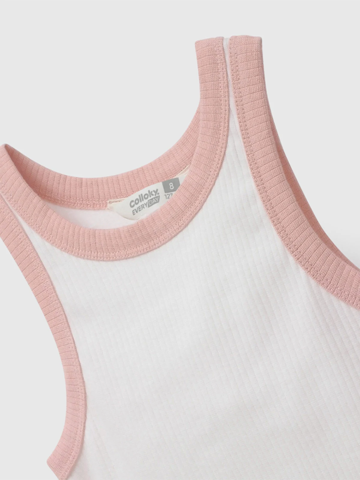 POLERA SIN MANGAS NIÑA COLLOKY RIB - 3