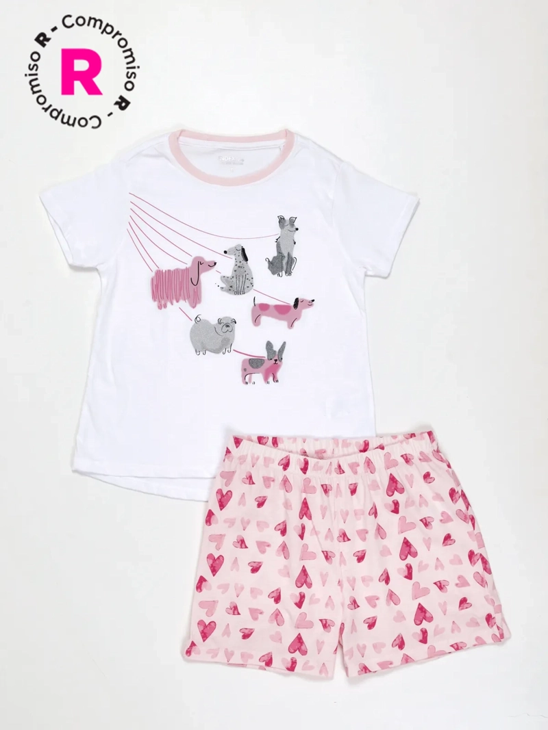 PIJAMA NIÑA M6T  - 1