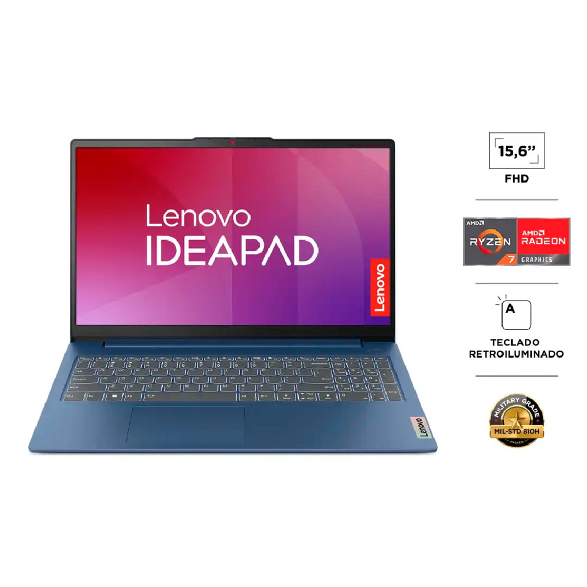 NOTEBOOK LENOVO IDEAPAD SLIM 3 AMD RYZEN 7 16GB RAM 512GB SSD 15.6” - 2