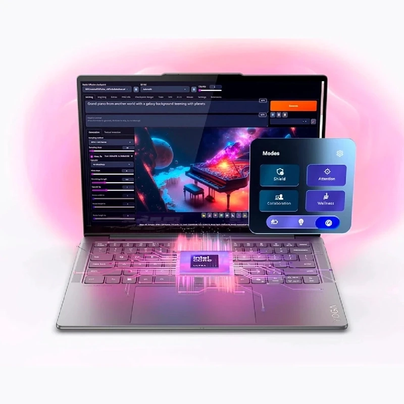 NOTEBOOK LENOVO YOGA SLIM 7 AURA EDITION INTEL CORE ULTRA 7 32GB RAM 1TB SSD TOUCH 14” - 7