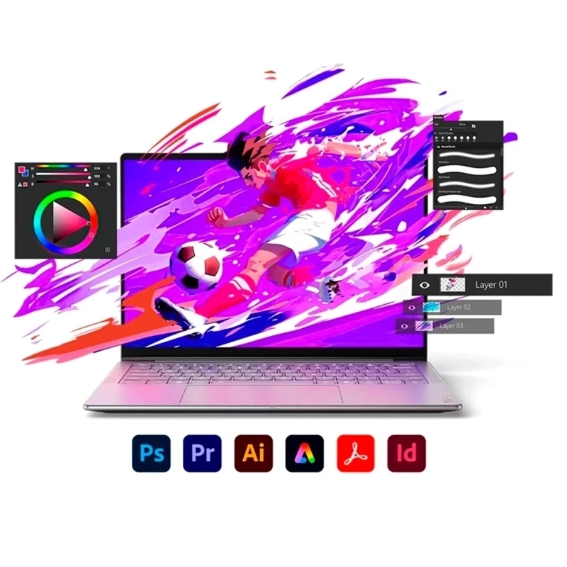 NOTEBOOK LENOVO YOGA SLIM 7 AURA EDITION INTEL CORE ULTRA 7 32GB RAM 1TB SSD TOUCH 14” - 9