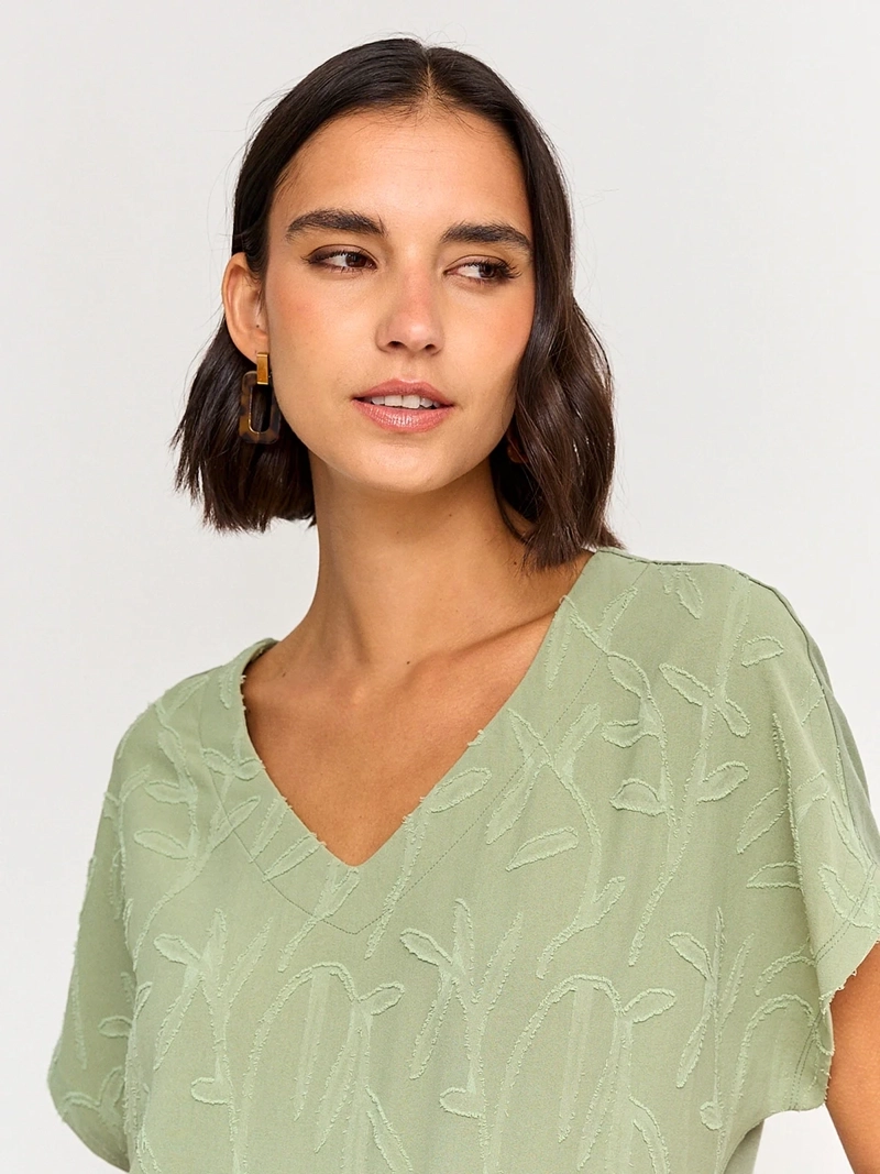 POLERA MUJER REGATTA MANGA CORTA HOJAS - 3