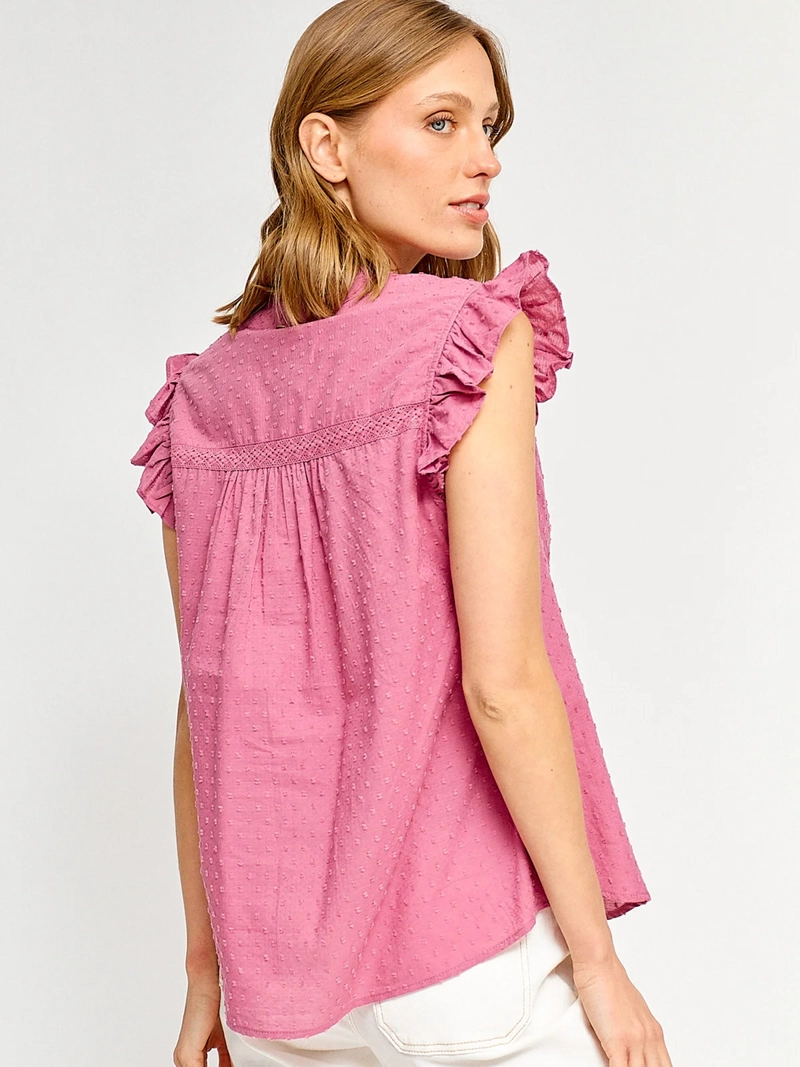 BLUSA MUJER REGATTA ALGODÓN SIN MANGAS MACRAMÉ - 2