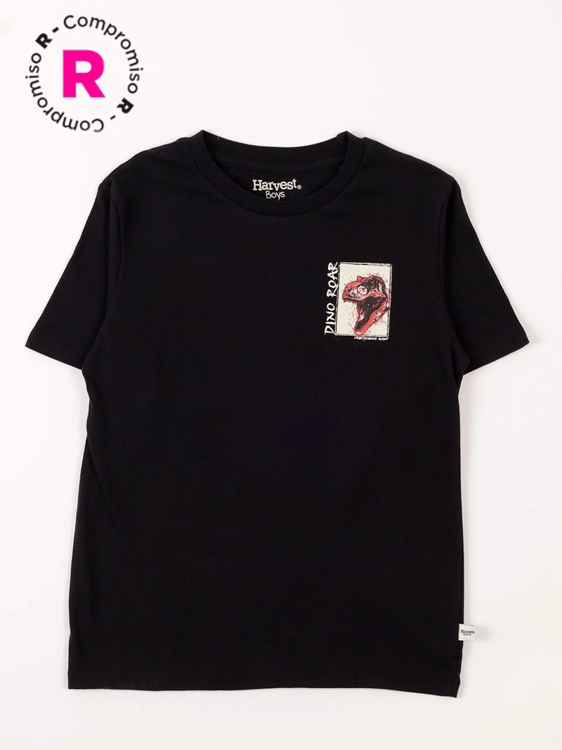 POLERA MANGA CORTA ALGODÓN NIÑO HARVEST MAXI