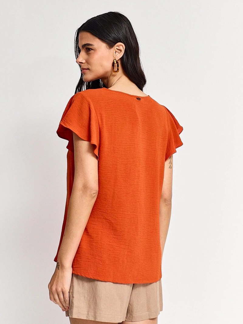 BLUSA MUJER REGATTA MANGA CORTA BOTÓN FORRADO - 2