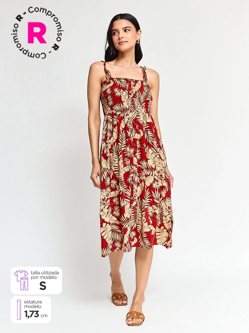 VESTIDO MUJER REGATTA LARGO ESCOTE PANAL PABILOS - 1