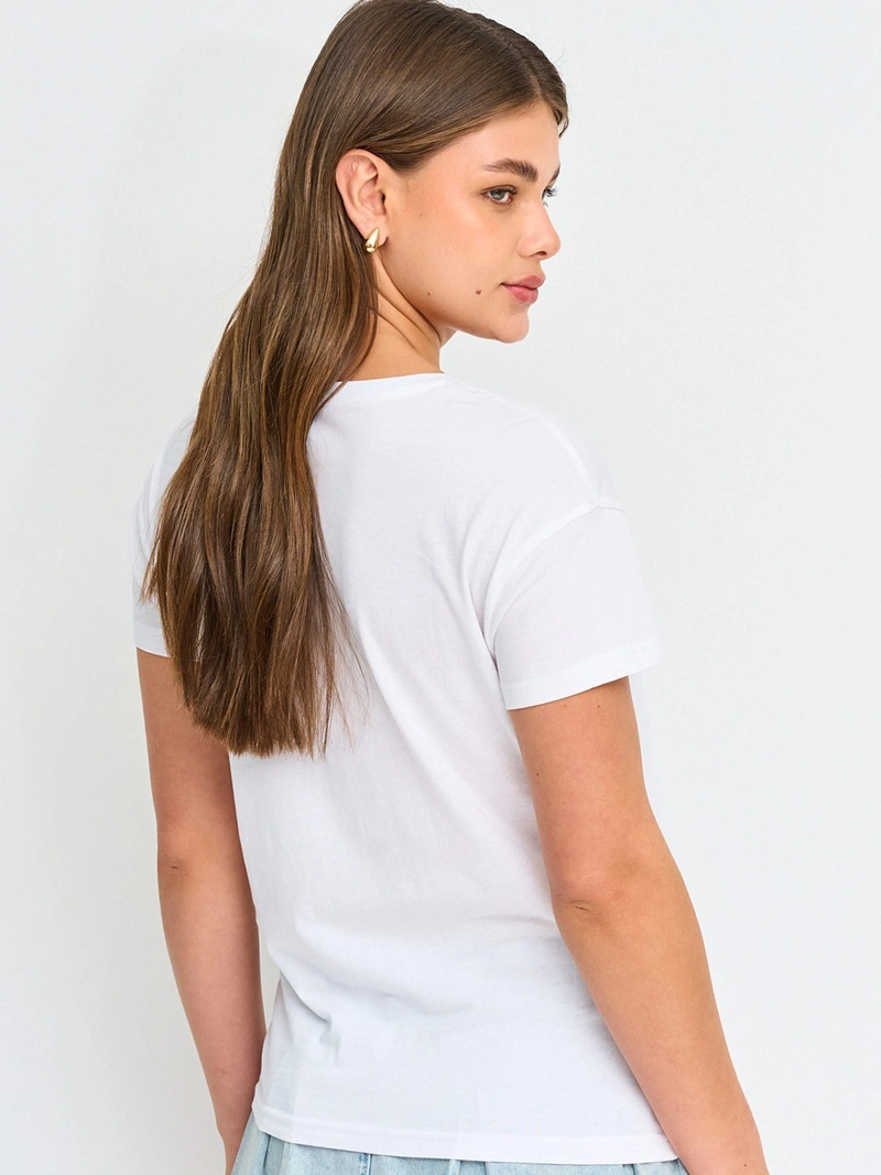 POLERA MUJER INDEX ALGODÓN MANGA CORTA - 2