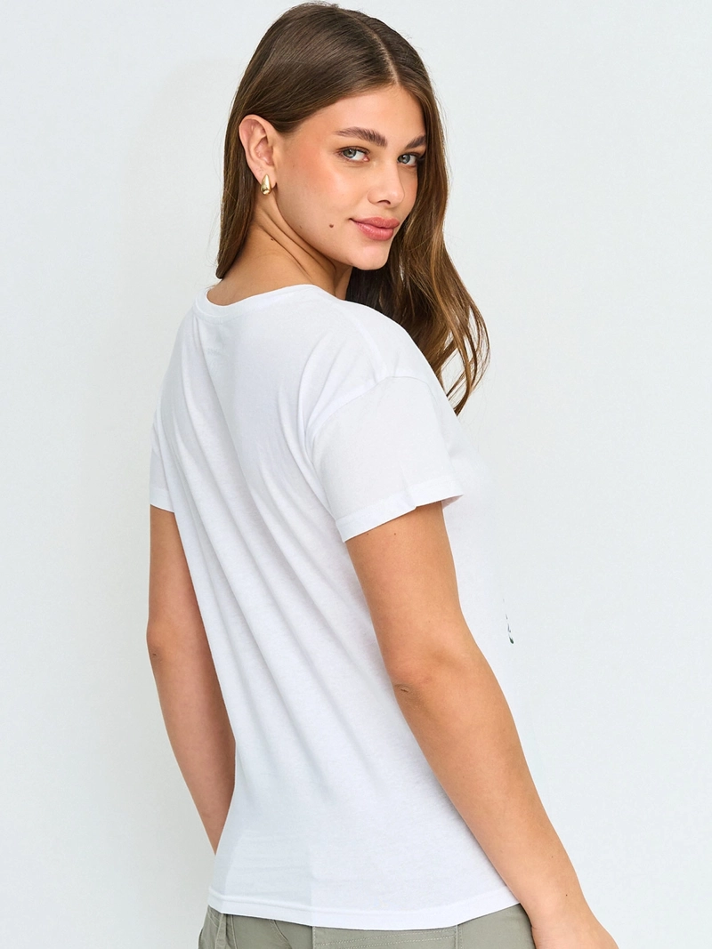 POLERA MUJER INDEX ALGODÓN MANGA CORTA - 2